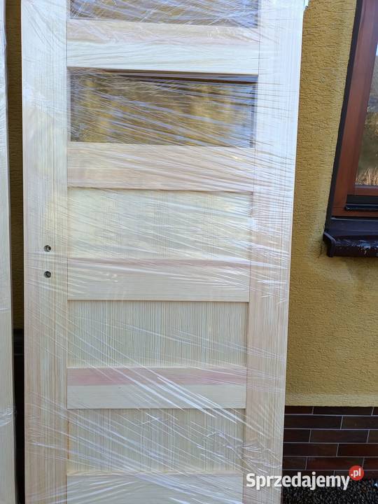 drzwi sosnowe prawdziwe drewniane Drzwi wewnętrzne sprzedam