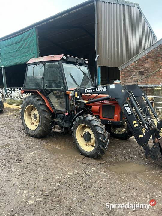 Zetor 5340 z ładowaczem Trac Lift 120 carraro Gizałki