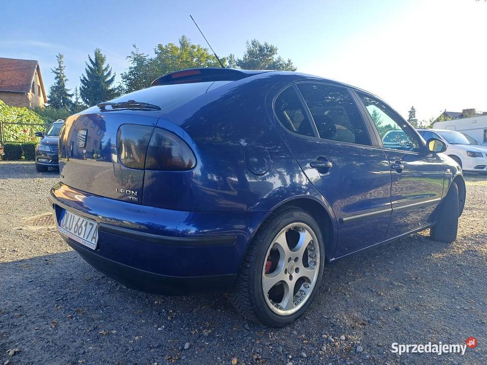 Seat Leon 19 TDI 110 2003r klimatronic tempomat poduszka powietrzna dolnośląskie Lubin
