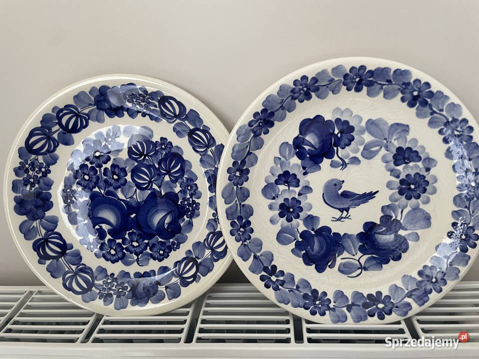 Włocławek fajansowy talerz dekoracyjny PRL Pruszcz Gdański