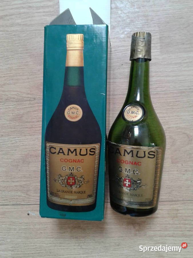 Oryginalna butelka koniaku Camus z 1975r Kęty