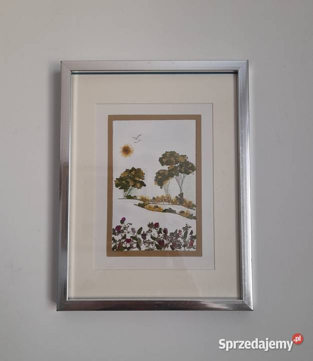 Obraz Kwiatowy w RamieRęczne Wykonanie Hand Made