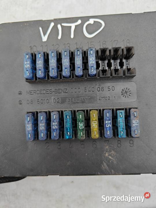 Skrzynka bezpieczników Mercedes Vito mazowieckie Łagów