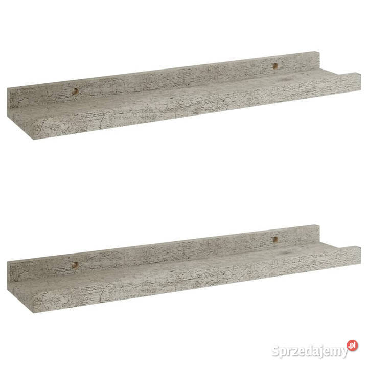 Półki ścienne 2 szarość betonu 40x9x3 WM326699 Półki Warszawa