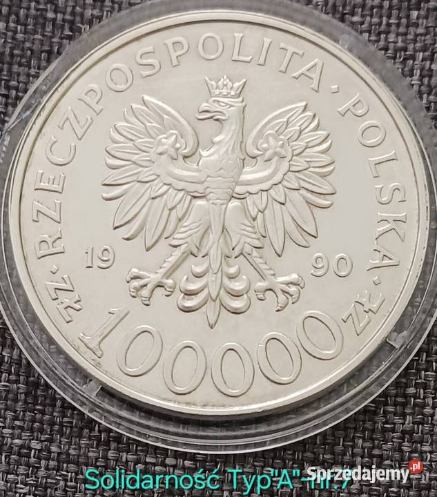 100 000 Solidarność 1990 r Typ A 7 Konin sprzedam