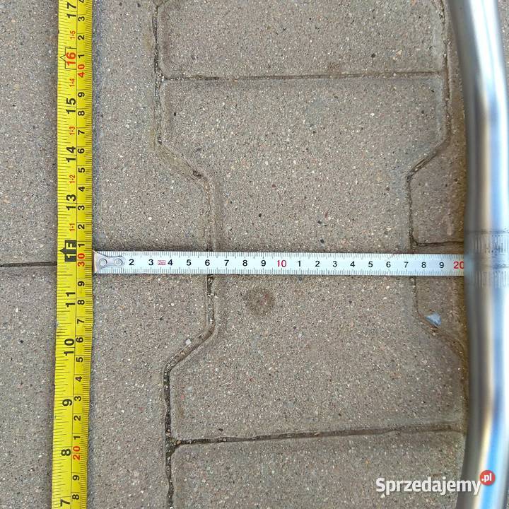 Kierownica rowerowa chromowana stal mat Sport i Wypoczynek
