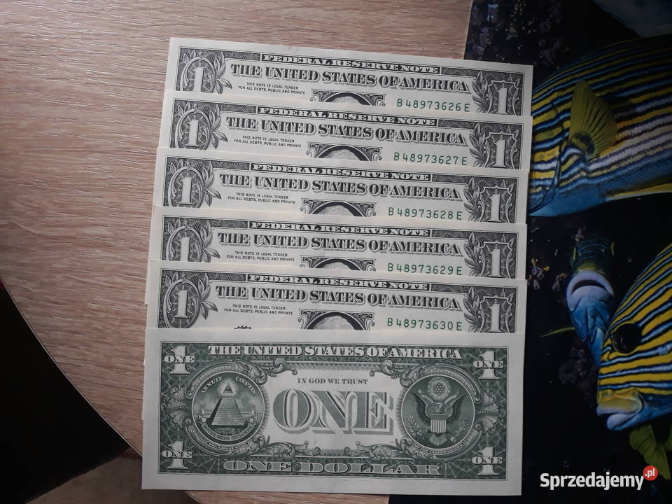 6 x 1 Dolar G Washington 2017 r mennicze kolejne