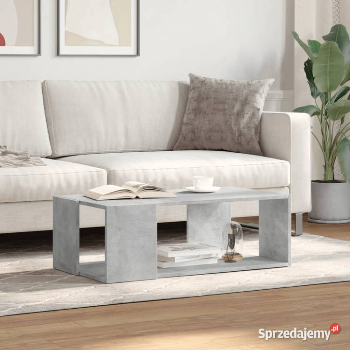 Stolik kawowy szarość betonu 895x48x30 WM848153 Warszawa sprzedam