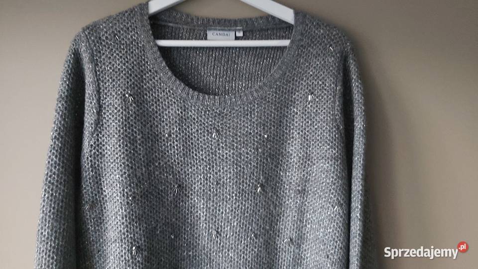 Elegancki sweter Canda zdobiony rozmiar ML Lublin sprzedam