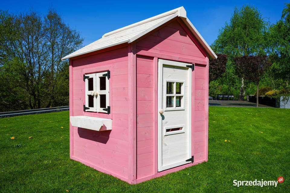 Drewniany domek ogrodowy dzieci Pink małopolskie Trzemeśnia