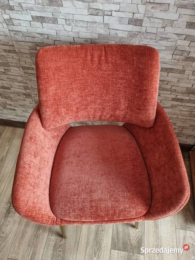 Krzesło do jadalni tapicerowane aksamitem z Czastary sprzedam