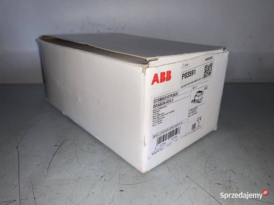 ABB 2CSB803101R3630 DDA803A6303 Blok Warszawa sprzedam