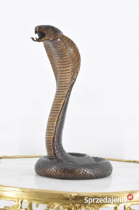 Groźna Kobra Wąż Grzechotnik Cobra Figura Rzeźba Kraków