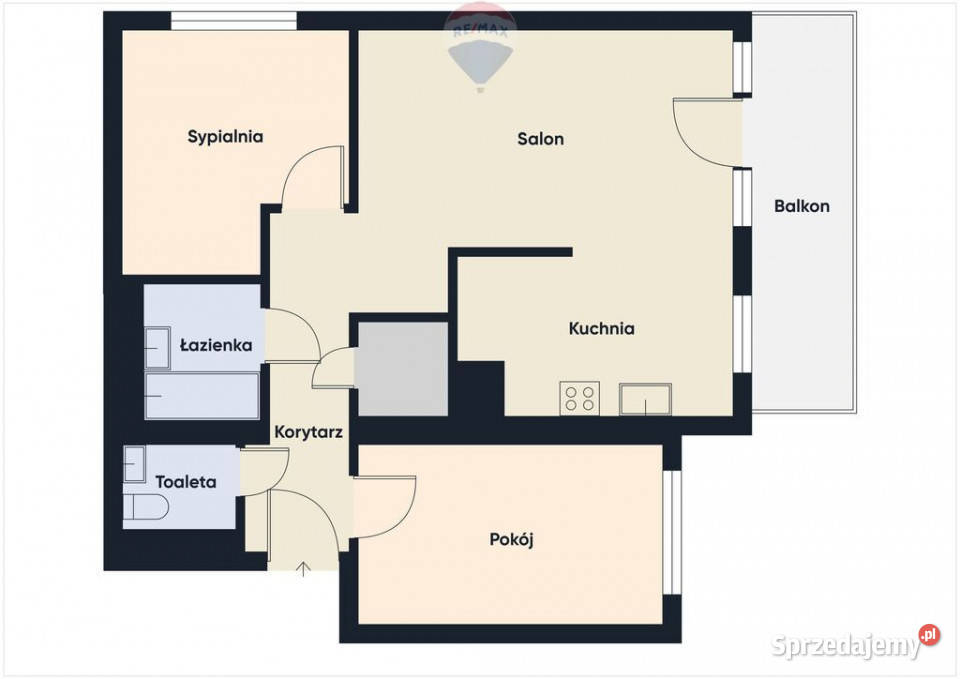 Na sprzedaż przestronne 3pokojowe mieszkanie balkon Sprzedaż Zielona Góra