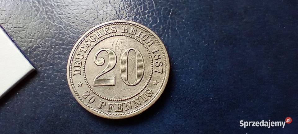 Stare monety 20 fenig 1887 Niemcy podkarpackie sprzedam