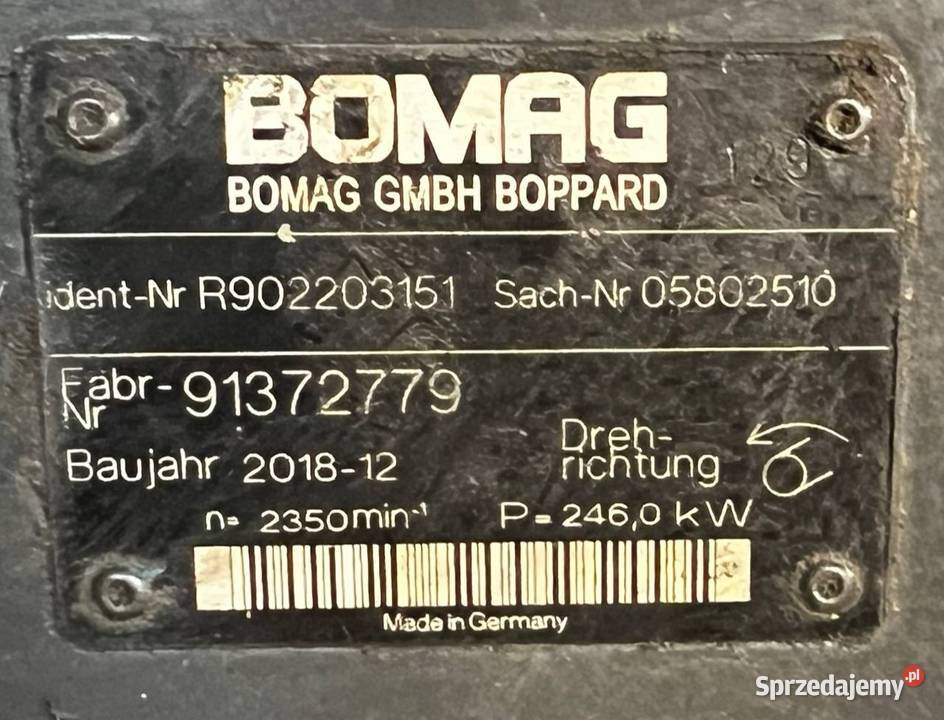 Bomag A4VG71DA2DT2 32L NZF13K071EH S R902203151 Poznań sprzedam