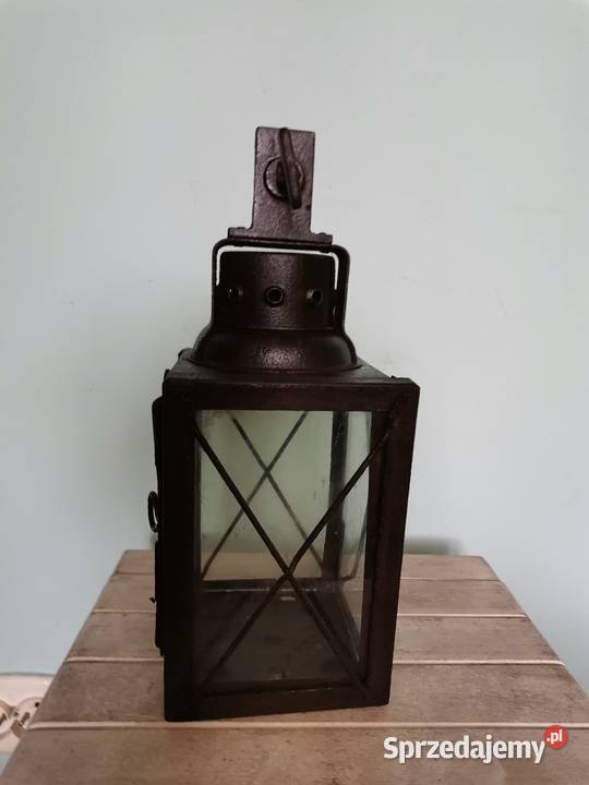 Niemiecka kolejowa lampa na swieczke z 1924 roku małopolskie Kraków