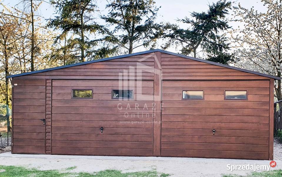 GARAŻ BLASZANY 7m x 6m dwuspad 2x Brama drzwi 4x 400zł/m2 lubelskie