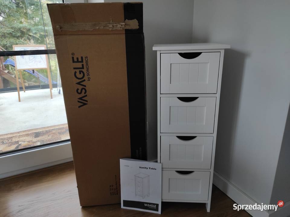 Vasagle LHC40W nowa komoda komódka 4 szuflady mazowieckie Płock