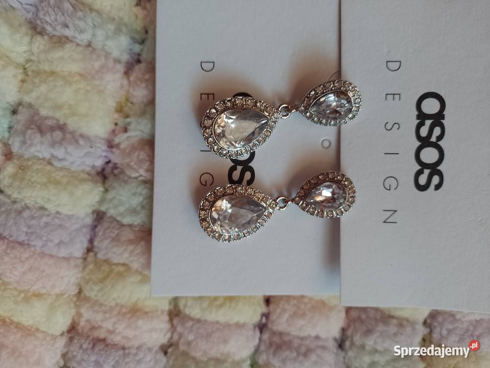 ASOS Bogato zdobione kolczyki ślubne z Londynu małopolskie Kraków