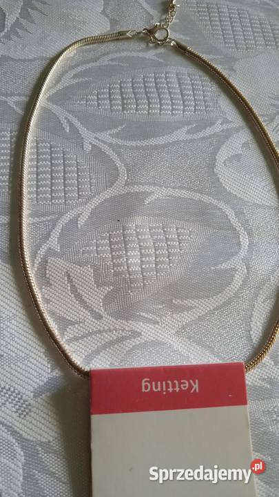 NOWY SREBRZONY ŁAŃCUSZEK GRUBA ŻMIJKA wielkopolskie Piła sprzedam