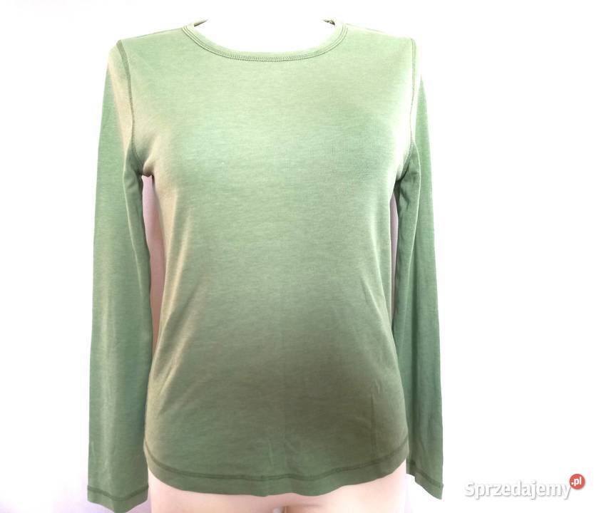 Koszulka długi rękaw Damska zielony Longsleeve r długi Bluzki i koszule Białystok