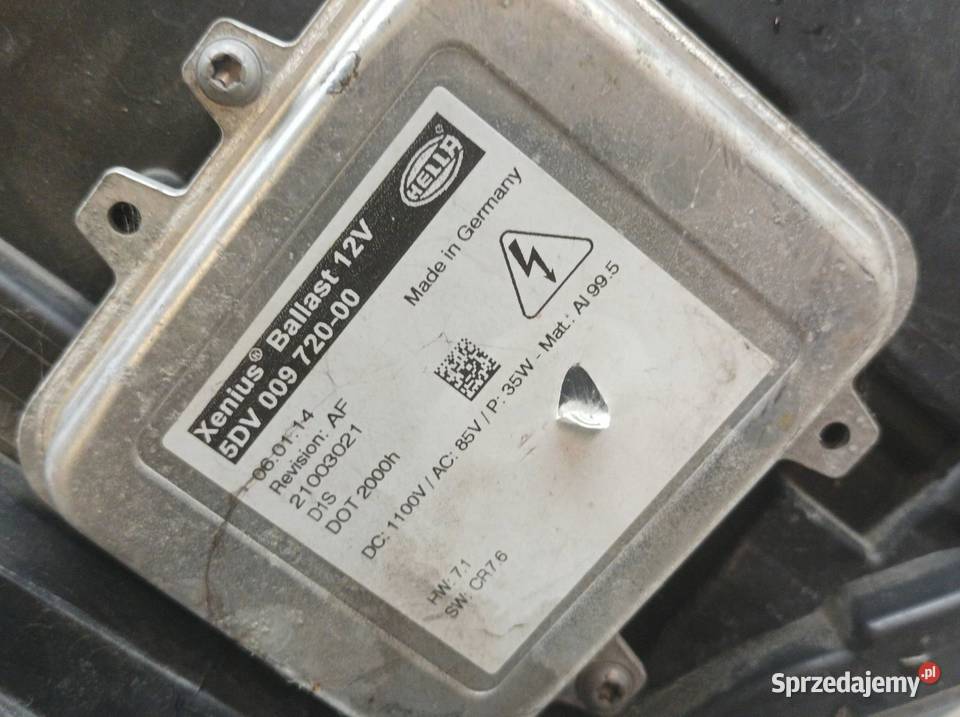 LAMPA PRZÓD LEWA BIXENON SKRĘTNY 13374517 Opel Oświetlenie sprzedam
