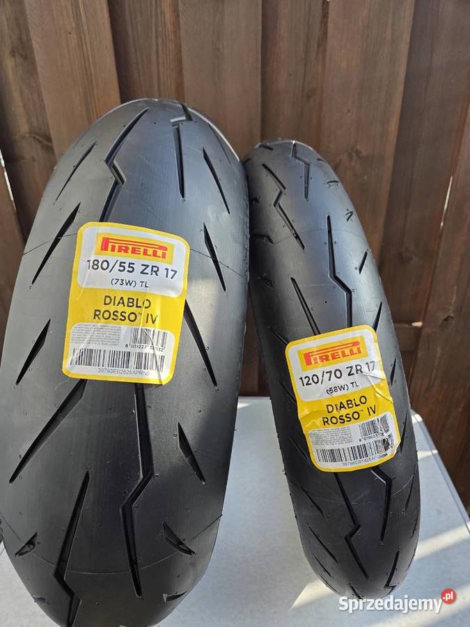 Nowe opony Pirelli diablo rosso 4 180 55 zr17 Łąck