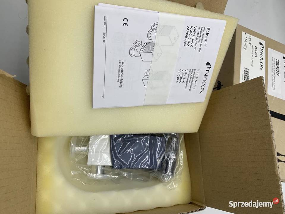 Inficon VAP016A PN 253211 Angle Valve Warszawa