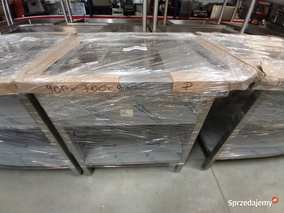 Stół ze zlewem i półką 90x70x90 wyposażenie