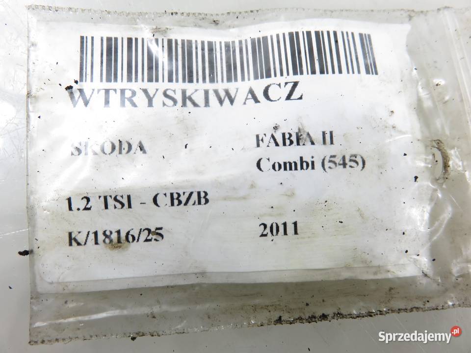 WTRYSKIWACZ SKODA FABIA II 545 12 TSI IHP3082 małopolskie