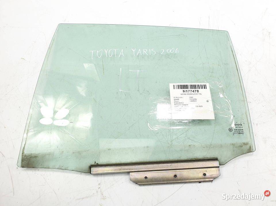 SZYBA DRZWI LEWY TYŁ TOYOTA YARIS II osobowe kujawsko-pomorskie Lipno