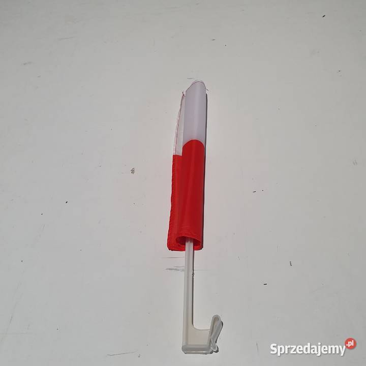 Zestaw dwóch flag samochodowych polska 30 x 45 wielkopolskie