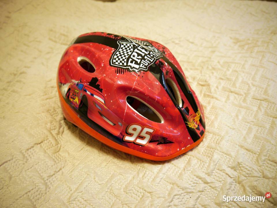 Kask rowerowy dziecięcy Auta Cars Zygzak McQueen Kaski i odzież pomorskie Gdańsk