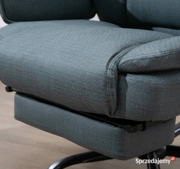 Fotel biurowy z regulacją wysokości z podnóżkiem Dom i Ogród małopolskie
