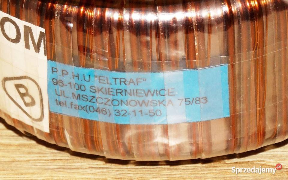 Transformator sieciowy toroidalny U1 220 V U2 17 Gliwice