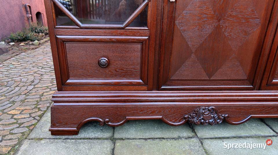 Wspaniała Biblioteka Witryna Dąb 1920 Renowacji Ziębice