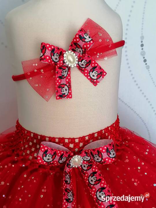Spódniczka tutu błyszcząca tiul Minnie Mini dziewczynka pomorskie Ustka