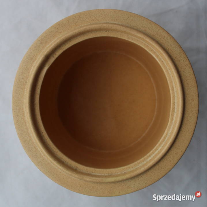 Pojemnik Ceramiczny Z Pokrywką Bolesławiec beżowy Akcesoria kuchenne Bielsko-Biała
