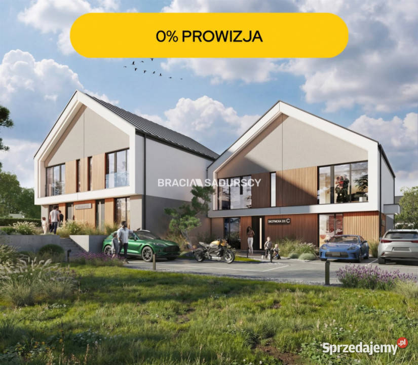 Dom szeregowy 88m2 Kraków Skotnicka do wykończenia małopolskie