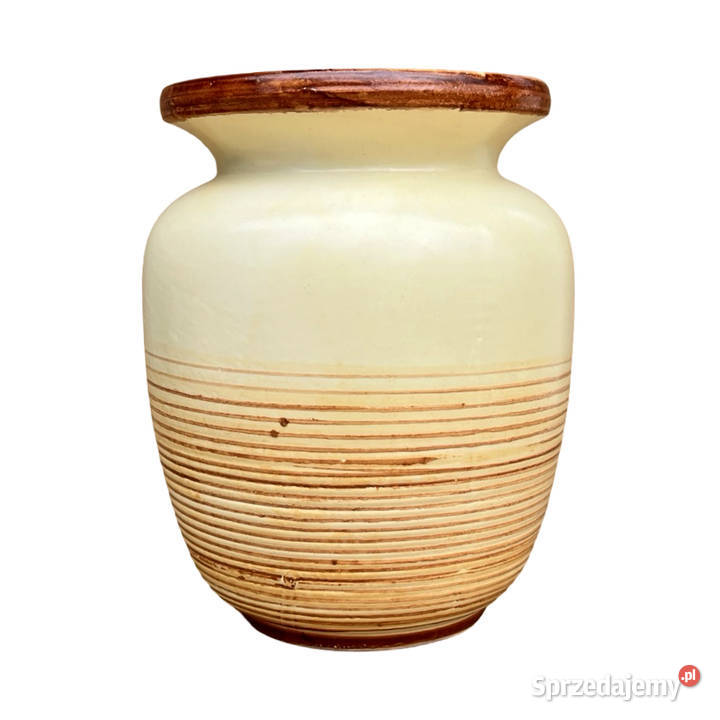 Ceramiczny wazon VEB Haldensleben Niemcy lata 50 Warszawa