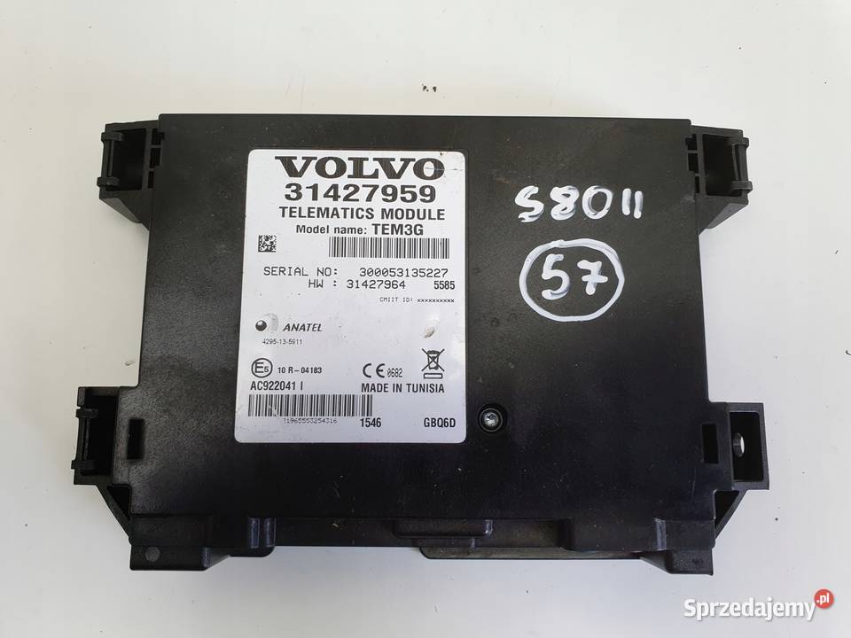 Volvo S80 II V70 III MODUŁ STEROWNIK Komputer Układ elektryczny, zapłon Chełm