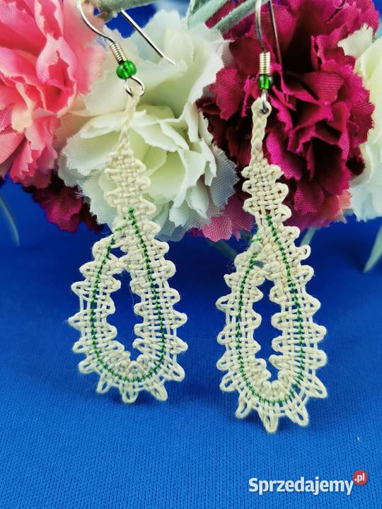 Kolczyki klockowe małopolskie Wiśniowa