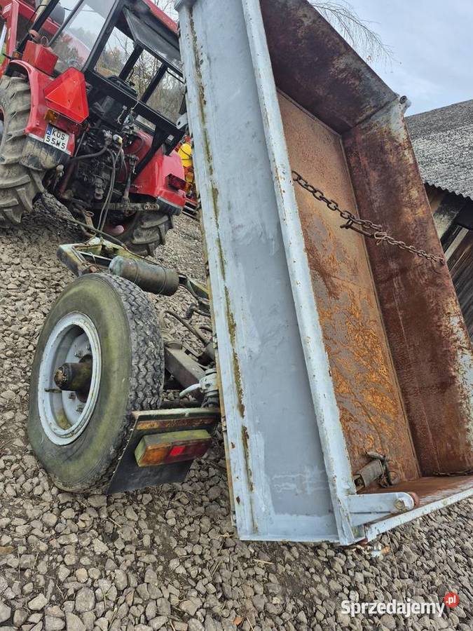 Przyczepka wywrotka jednoosiowa nieuszkodzony