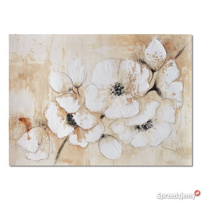 Kwiat wiśni nowoczesny obraz ręcznie malowany