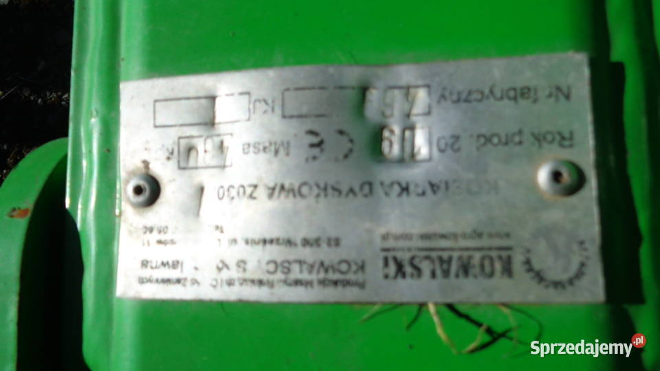 Kosiarka dyskowa Kowalski 21 m Z 0301 5 dysków Olszyna sprzedam