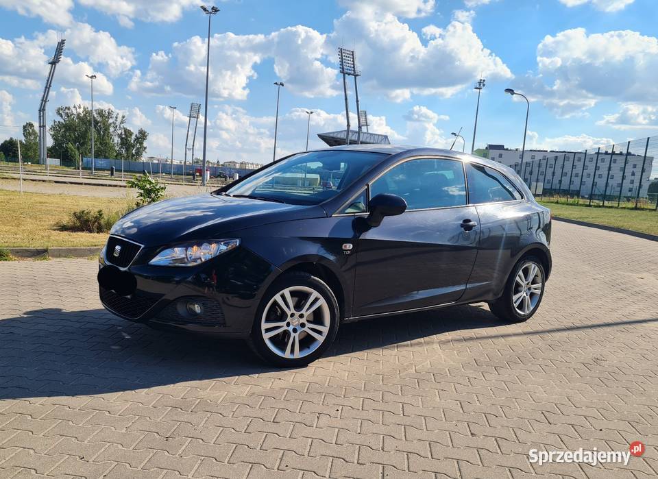 Seat Ibiza 19TDI 105 3d spalanie czarna alufelgi przyciemniane szyby Siedlce