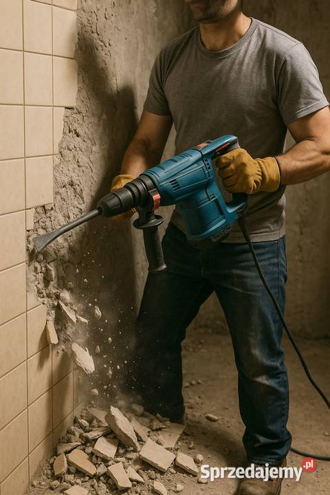 Usługi kucie młotem chodnika betonu Oleśnica Wrocław