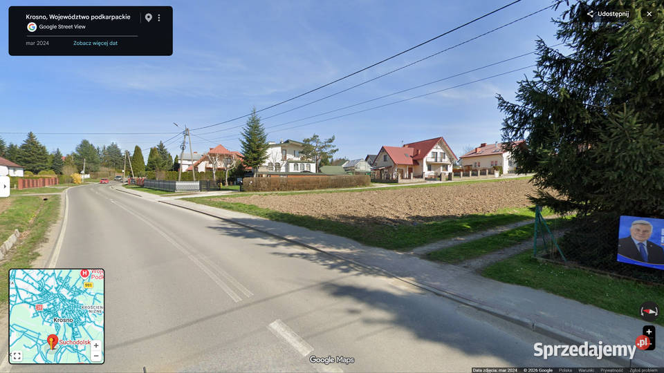 4 SZEROKIE działki budowlane KrosnoSuchodół Krosno