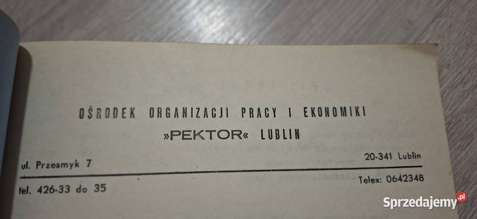Niski nakład 300 Scalone normatywy czasu pracy Antykwariat wielkopolskie Łęczyca